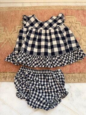 Gingham Girls Matching Set